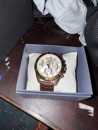 New leather casio watch