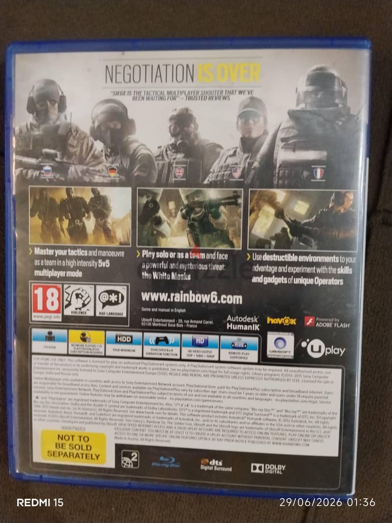 لعبة rainbow six siege primary 4