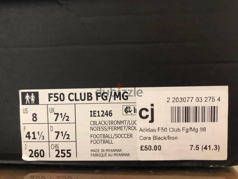 Adidas F50 FG Original New مقاس 41 2