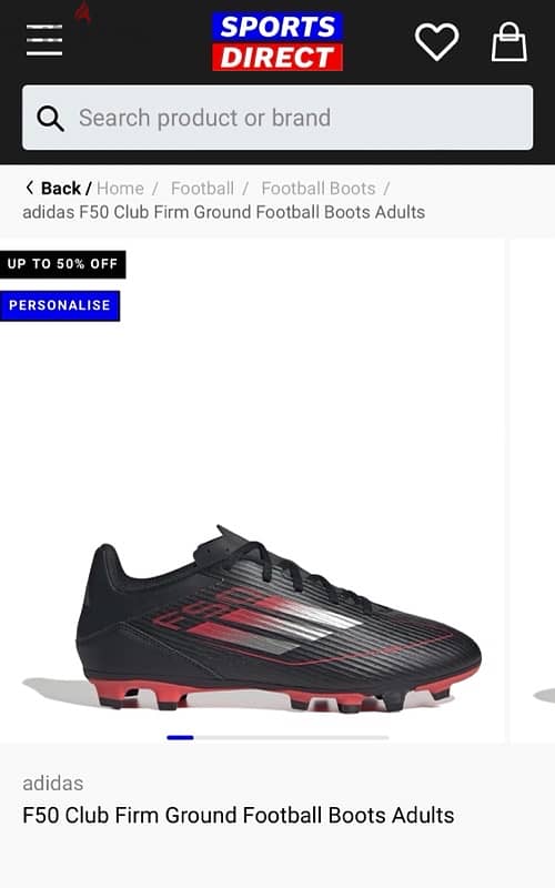 Adidas F50 FG Original New مقاس 41 9