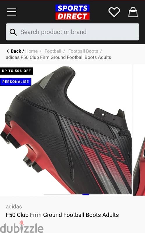 Adidas F50 FG Original New مقاس 41 10