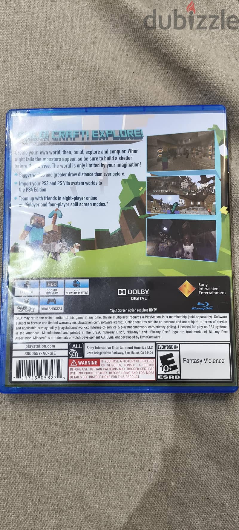 Minecraft PS4 1