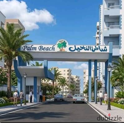 Fully enclosed iron chalet for sale in Al-Ajmi, Palm Beach, cash or installment