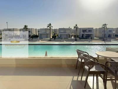 Chalet with lagoon view, finished with air conditioning, reduced from its price in Azha North coast