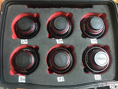 6 lens canon C cinema lik new