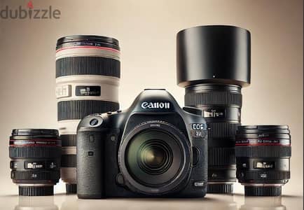 Canon 5D Mark 3 with lenses