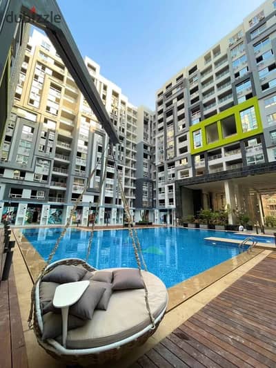 New apartment for rent in Next Point Compound in Mokattam, first occupancy, including kitchen