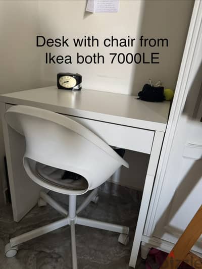 Desk with chair from ikea
