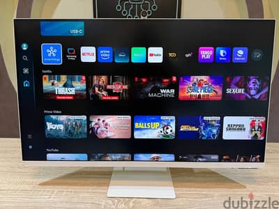samsung M8 32 4k smart Monitor استخدام شهرين كسر زيرو بدون كرتونه شاشه