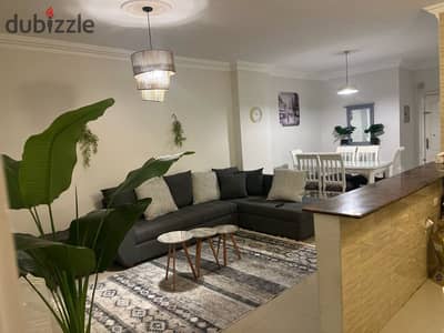 للايجار شقة مفروش 110 متر , عمارات المستثمر الصغير , الشيخ زايد ( مدة طويلة فقط لا تقل عن سنة )