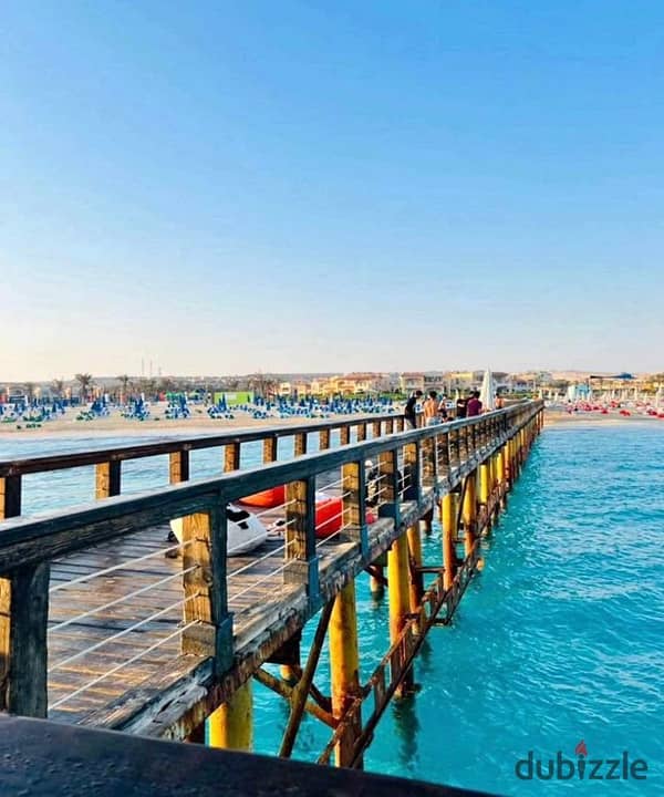 شاليه  استلام فوري  داخل لافيستا باي يست بجاردن 60 متر علي البحر  تشطيب بالكامل للبيع في الساحل الشمالي