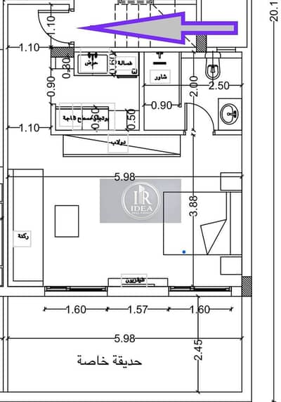 Family-friendly studio in the Southern Investors area (Zizinia), second row from Gamal Abdel Nasser Axis.