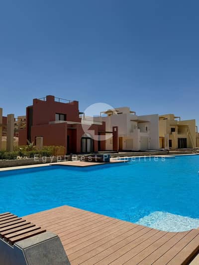 First Row Lagoon Chalet Fully Finished with Inst. Up to 8 Years! for sale Redsea Orscom Hurghada