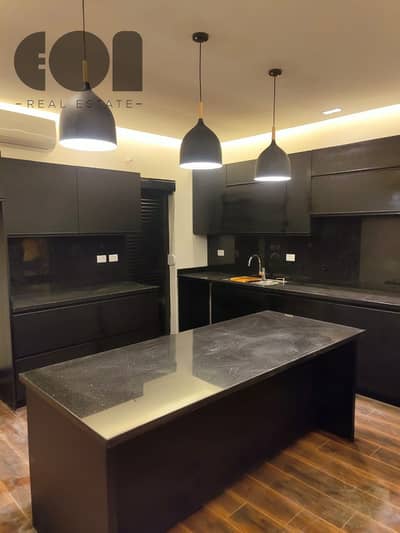 Luxury apartment with a swimming pool for rent in Lake View Residence compound in Al Tagamoa, with kitchen, appliances, and air conditioning Luxury apartment with a swimming pool for rent in Lake View Residence compound in Al Tagamoa, with kitchen, appliances, and air conditioning