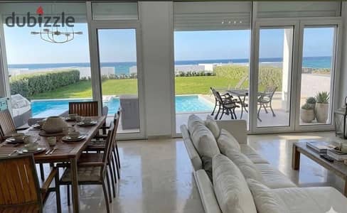 Fully finished chalet for sale, ready for immediate occupancy, with an open sea view in Direction White Village, North Coast.
