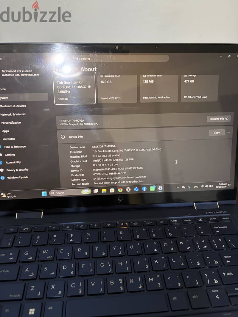 Hp dragonfly x360 5