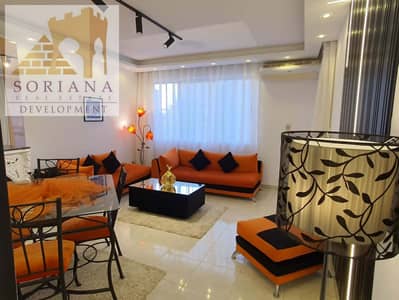 For rent: A luxurious, fully furnished studio in Al Rehab City. Spanning 128 square meters, it features high-end ("super-lux") finishing and is in pri