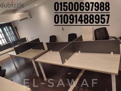 خلية عمل- ورك ستيشن خشب mdfاسباني-اثاث مكتبي-work station- partiton