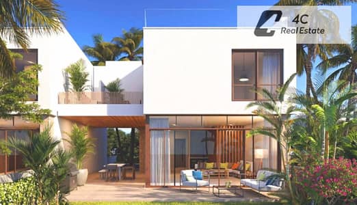 للبيع باقل سعر تاون هاوس 255م في open view lagoon -JUNE الساحل الشمالي راس الحكمه بتكمله اقساط بتقسيمه مميزه جاهز للمعاينه