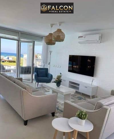 Chalet ready to move at Marseilia Beach 5, in the heart of Ras El Hekma. Fully finished with full sea and lagoon views; immediate delivery