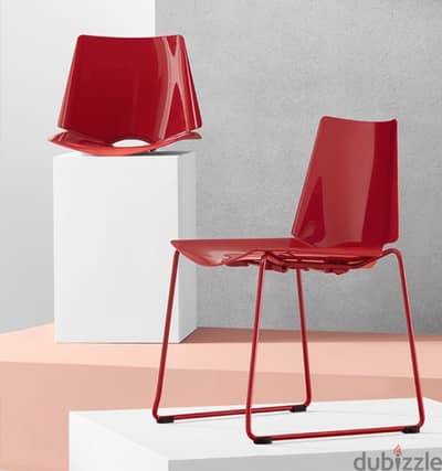 4 Batmann contemporary sled chairs for SALE