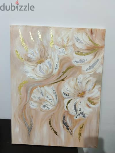 Original Oil Painting – Abstract Floral Art