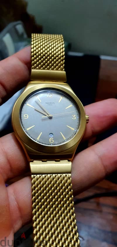 Swatch Mesh O'Honey YWG409M ذهبية أصلية
