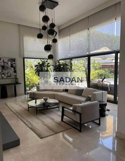 Villa for sale at the lowest price with a 25% discount in the exclusive villa compound ((Al Patio Town)) in New Cairo, next to Mivida     _-----------