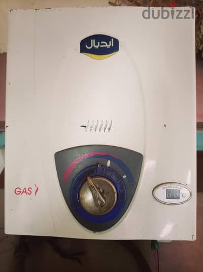 سخان ايديال ٦لتر غاز طبيعي