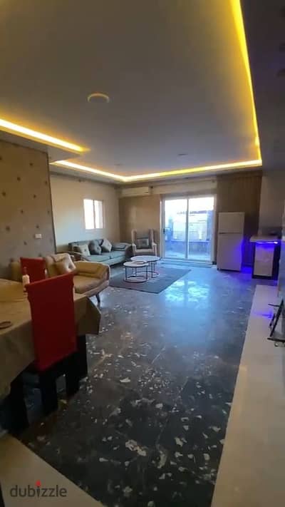 شقه للايجار مفروش في الشيخ زايد الحي الخامس