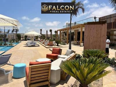 Super lux finishing! ready to move, a seaview chalet for sale in Youd, near Ras El Hekma Bay and next to Hacienda Bay near to alamien air port