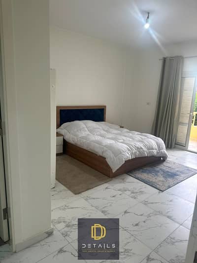 Ground-floor apartment with a private garden for rent in Al Khamayel, Sheikh Zayed. Fully furnished with brand-new furniture at an unbeatable price.