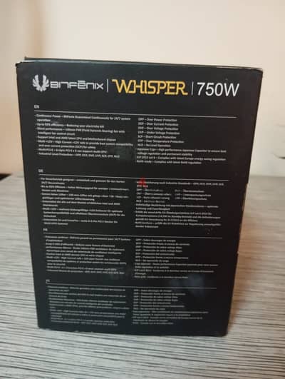  **للبيع | BitFenix Whisper M 750W 80+ Gold Fully Modular** 