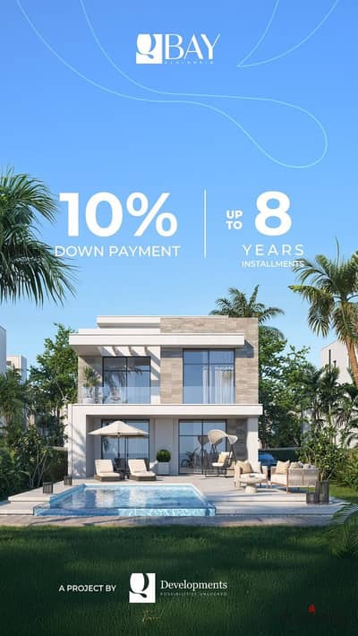 :   Luxury Townhouse in Q Bay – North Coast  Own a distinctive unit now in one of the most prestigious projects on the North Coast at kilometer 92