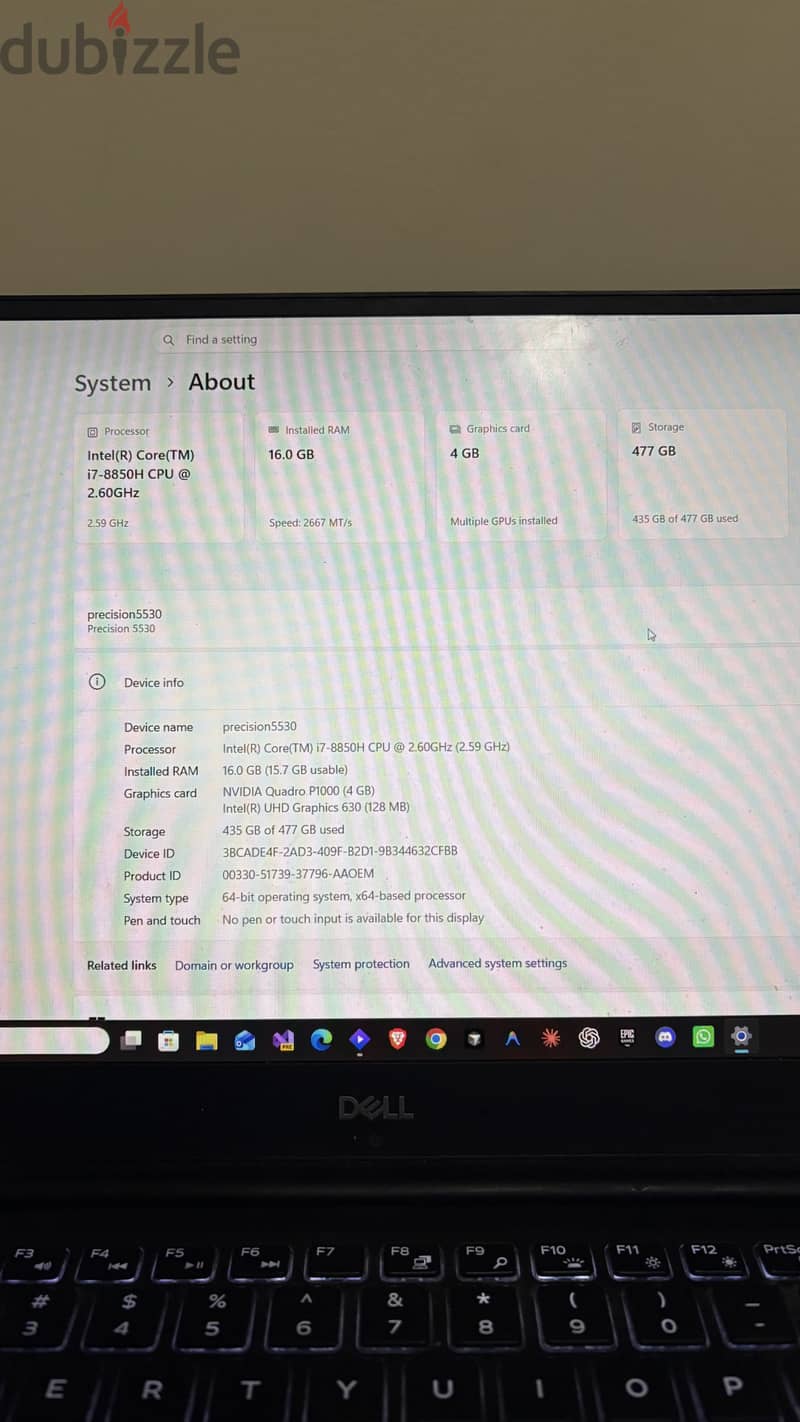 Dell precision 5530 2