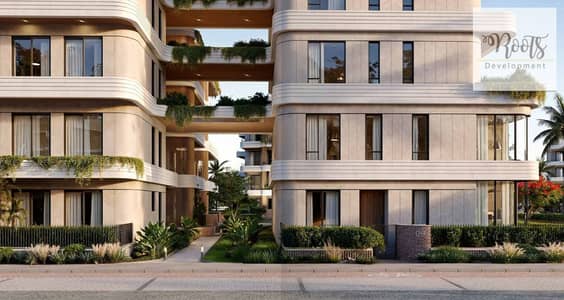 للبيع شقة ارضى بحديقة متشطبة تطل على لاند سكيب فى كريسنت ووك - القاهرة الجديده For sale Fully Finished Ground Apartment, in Crescent Walk - New Cairo
