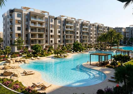 Apartment 153m 3 rooms from Al-Ra'ee company in the heart of Al-Obour and directly on Line 10 in the most amazing master plan in Al-Obour with a down payment starting from 10% and installments up to 7 years, delivery in two years