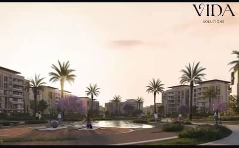 For sale 177 sqm apartment directly on Zewail Road in Hadayek October inside Seven Residence Compound on installments over 10 years