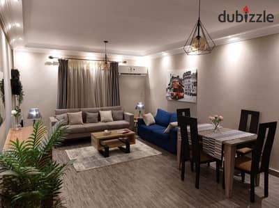 Furnished apartment for rent in Al-Rehab 1, clean furniture and the price is 35,000 EGP