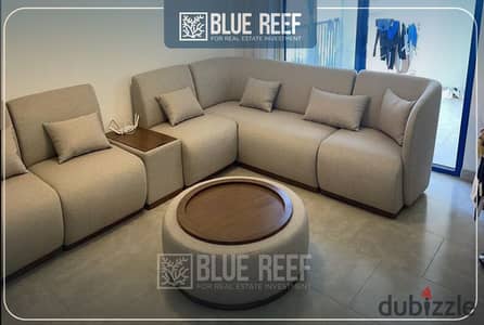 Fully furnished and air-conditioned chalet for rent at a great price in Marassi, North Coast.