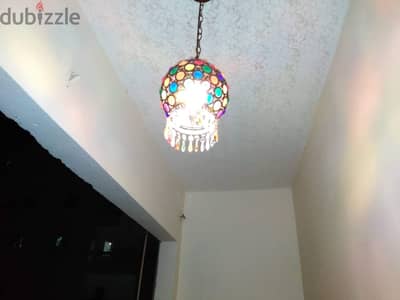 colorful stained glass pendant lamp