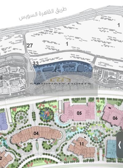 محل للبيع في Open Air Mall Extension مدينتي فيو النافورة  تقسيط 10 سنوات