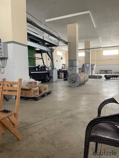 For rent in the tenth of Ramadan, an engineering factory 1500m, electricity 300k