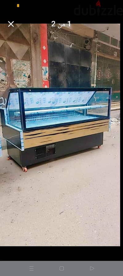 تلاجات عرض 2 متر تنفع لجميع انواع المحلات التجاريه موجود شغل تاني