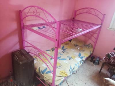 سرير حديد بدورين