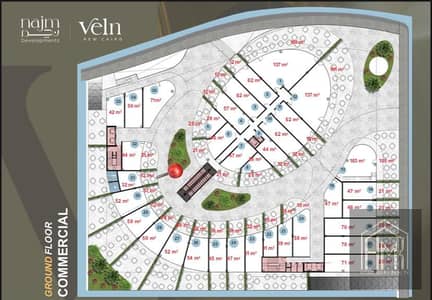 Ground floor shop for sale in the Jasmine area of the compound
