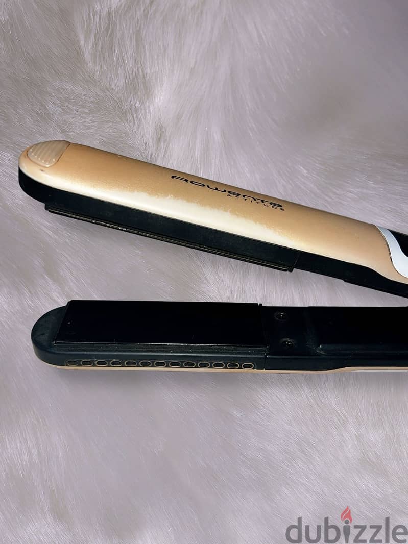 Rowenta Ionic Professional Hair Straightener - Gold/White 2