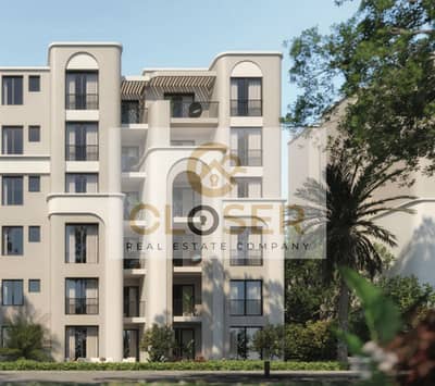 168m finished apartment with garden for sale in Tala'a New Heliopolis next to BUE