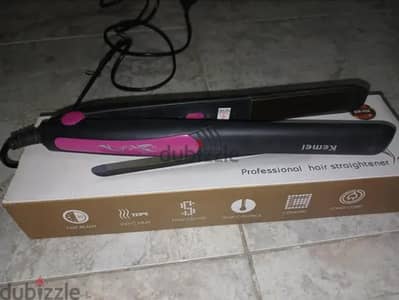 kemei straight hair فرد الشعر