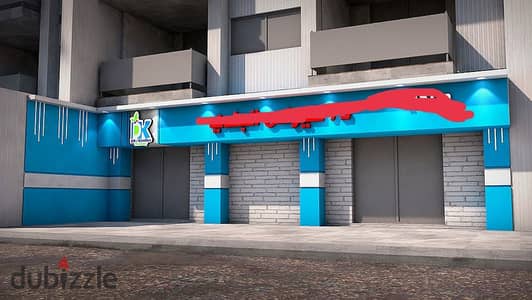For brands only, a shop for rent in Nasr City, Abbas Al-Akkad Main Street, 220 m Ground + First